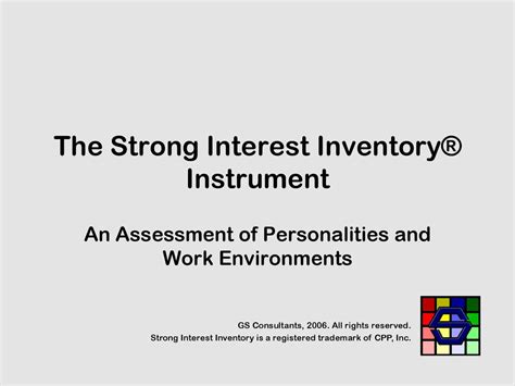 gs consultants strong interest inventory|GS Consultants, Inc. .